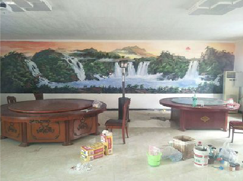 安陆墙绘-写实风景