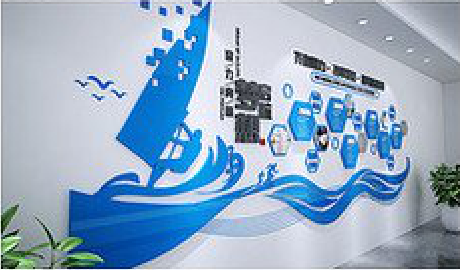 安陆海浪主题文化墙如何设计？