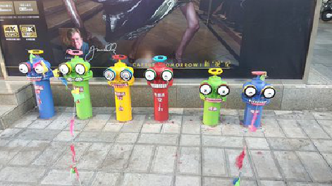 安陆商业区彩绘