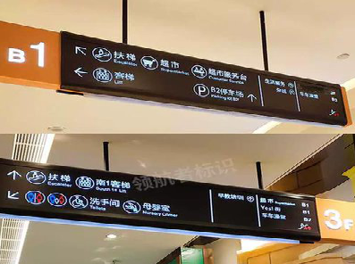 安陆如何通过商场标识牌引导客流分布？