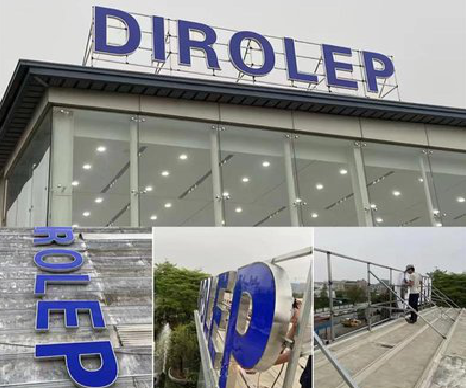 安陆楼顶发光字安装的注意事项。